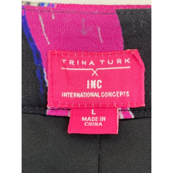 Trina Turk x INC Womens Shift Sequin Scoop Neck Mini Dress Size L NWOT 7672 - Picture 6 of 11